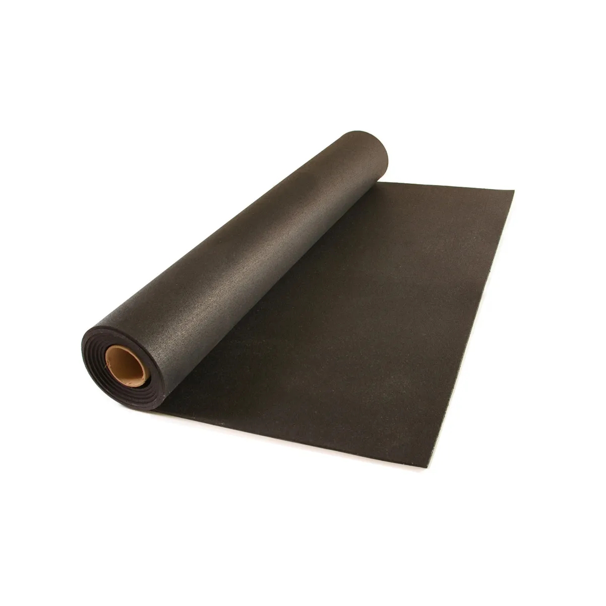 3/8" 4' x 25' Black Rubber Flooring Roll (100sq/ft)